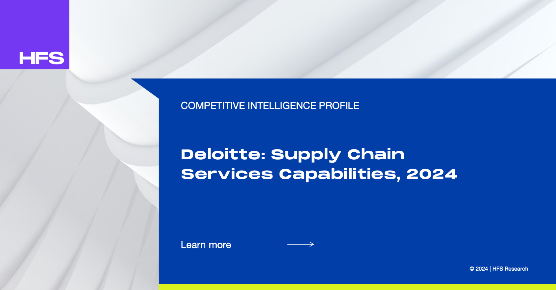 Deloitte Supply Chain Services Capabilities 2024 HFS Research